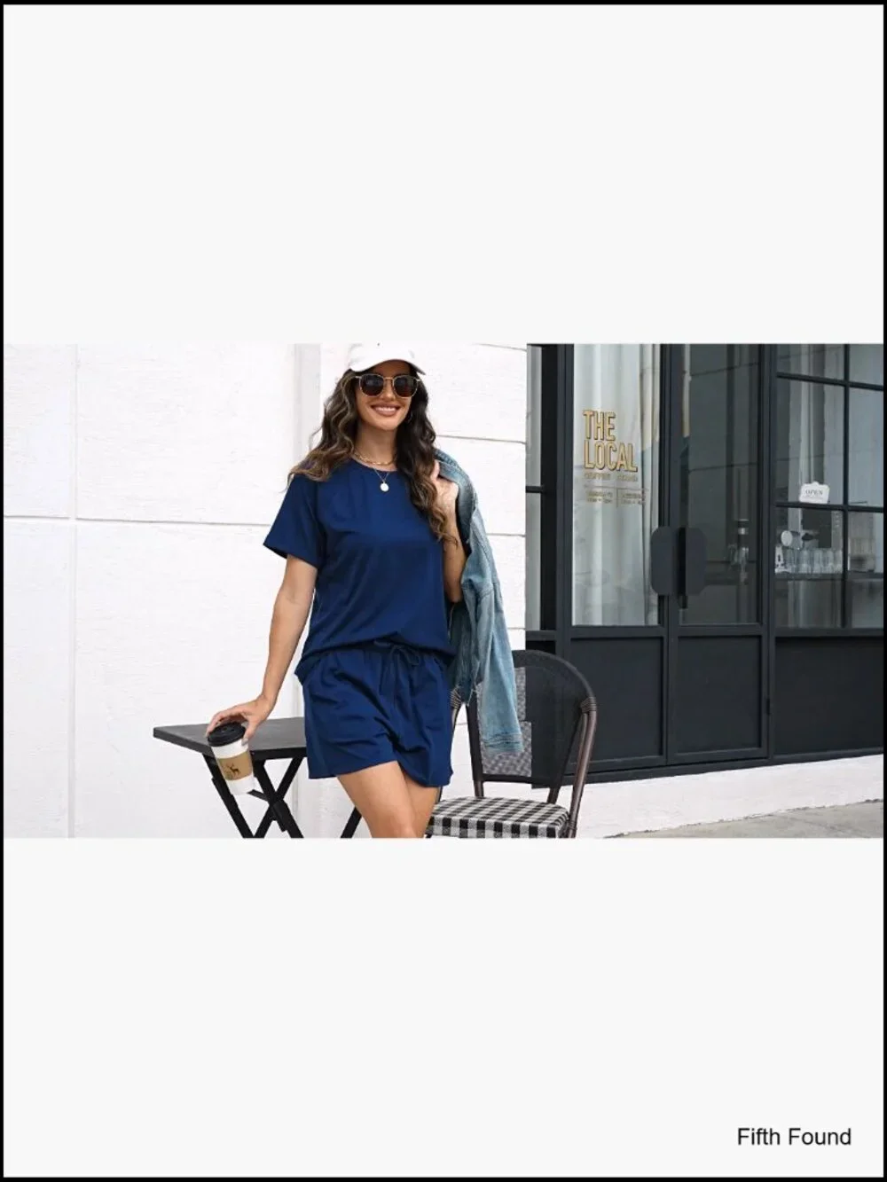 Two Piece Short Set for Women Crew Neck Lounge Matching Outfit